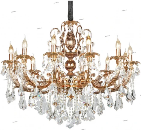 Подвесная люстра Omnilux Grosseto OML-77723-12 (220V, на цепи, подсвечник, свеча)