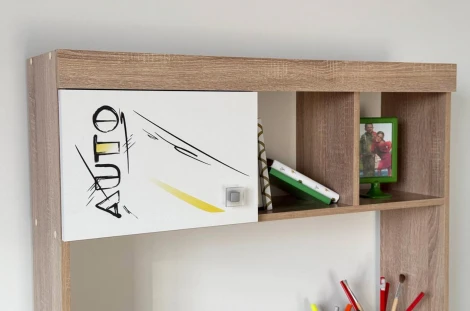 Форсаж Стол Mebelson (ЛДСП/Дуб сонома,Белый) арт.MKF-05.1623