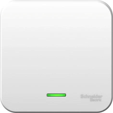 Выключатель накладной одноклавишный с подсветкой (белый) Systeme Electric Blanca BLNVA101121