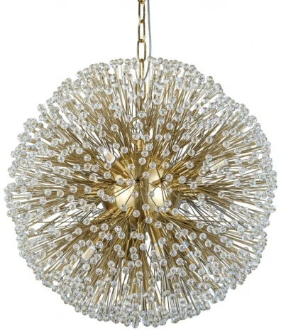 Подвесной светильник L'Arte Luce Dunkirk L28508 (220V, хрусталь, на цепи, шар)