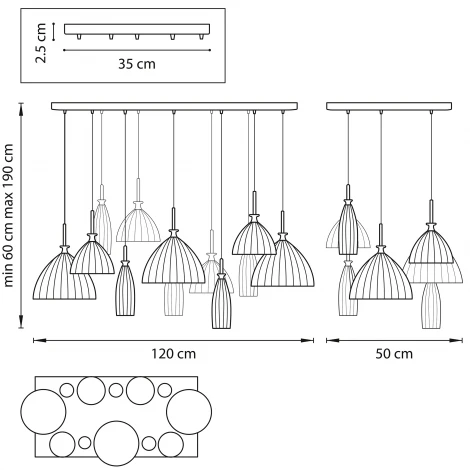Подвесной светильник Lightstar Agola 810223 (220V, на проводе, круглые)