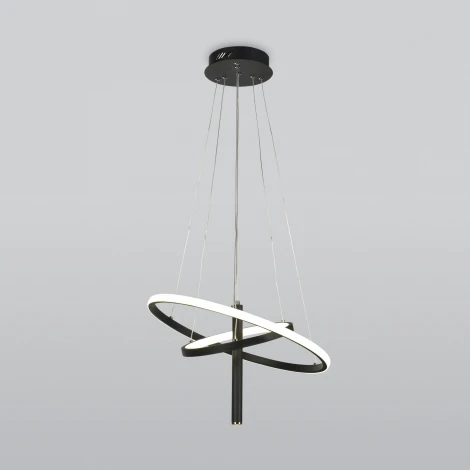 Подвесной светильник Eurosvet Stroke 90270/1 черный (LED, 220V, на тросе)