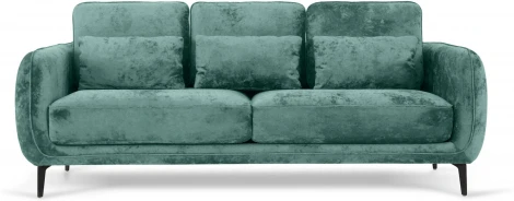 Диван Amsterdam трехместный ОГОГО (арт.786597), (Ткань,Велюр/Бирюзовый)