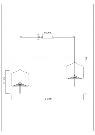 Подвесная люстра Arte Lamp Trixie A7084SP-8BK (220V, на проводе)