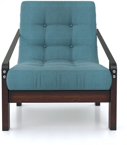 Кресло Arsko Локи орех голубая рогожка