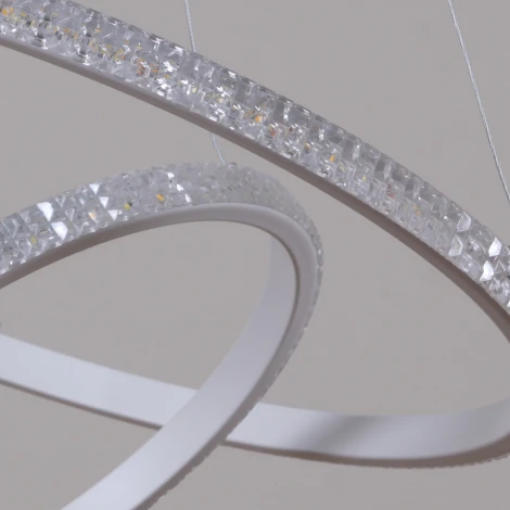 Подвесной светильник светодиодный с пультом Reluce 06315-3.9-02 WH (ночной режим, 220V, на тросе)