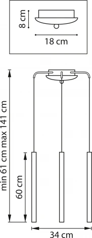 Подвесной светильник Lightstar Tubo L3T747333 (LED, 220V, на проводе, круглые)