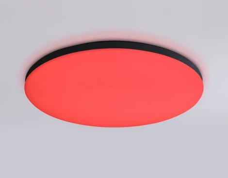 Потолочный светильник RGB круглый светодиодный с пультом и управлением смартфоном Ambrella ORBITAL FZ2004 (220V, умный дом - Алиса, Tuya Smart, Алекса, Smart Home, круглые, IP54)
