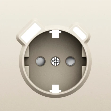 Накладка для розетки Schuko с зарядным устройством USB A+C, со шторками 16A 250В, слоновая кость Donel S08 DS22955