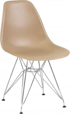 Стул обеденный DSR (ножки хром, цвет бежевый (GR-03))