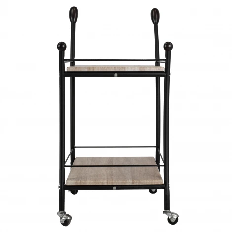 Стол сервировочный Марко дуб сонома/эбеновое дерево/черный Mebelik 009361