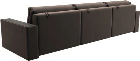 Диван прямой с декором Лига-049 НПБ Лонг Лига Диванов (Велюр) арт.128425