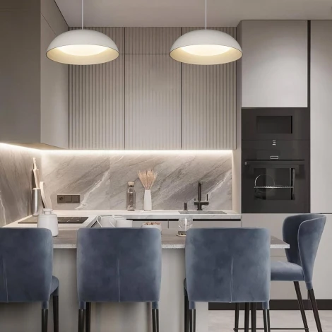 Подвесной светильник светодиодный Loft It Cappello 10229P White (220V, на тросе, круглые)