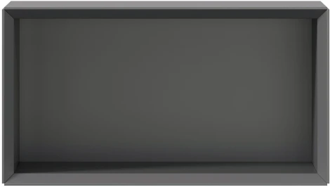 Полка навесная Флекс, Оникс серый, Любимый дом