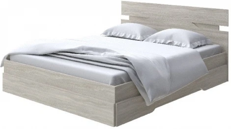 Без бренда Кровать Milton (ЛДСП Ясень Шимо Светлый) 160x200
