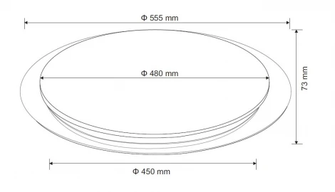 Потолочный светильник круглый Globo Optima 41310-60 (LED, 220V, пульт управления)