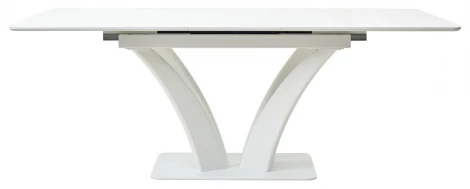 Стол ФРЕЯ 160 БЕЛЫЙ, стекло/ БЕЛЫЙ