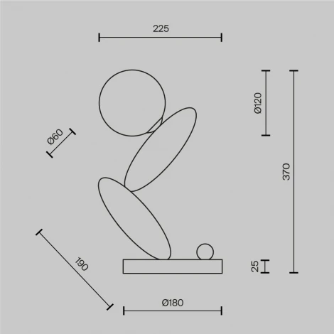 Настольная лампа Maytoni Resonance MOD482TL-L6PT3K