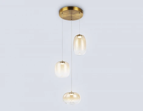 Подвесной светодиодный светильник Ambrella High Light LH11105 (220V, на проводе, круглые)
