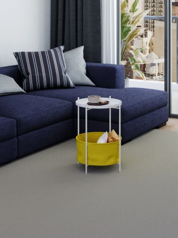 Стол журнальный Элдей рогожка желтый/белый Mebelik 009760