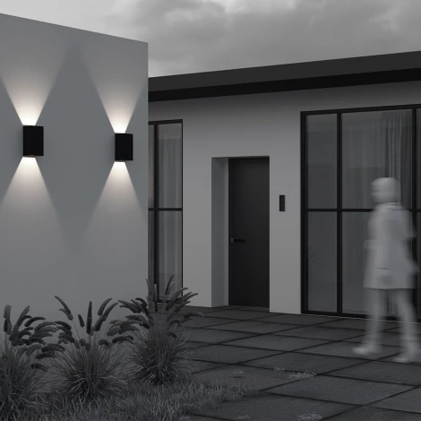 Настенный уличный светильник светодиодный Maytoni Outdoor Drape O525WL-L20B3K