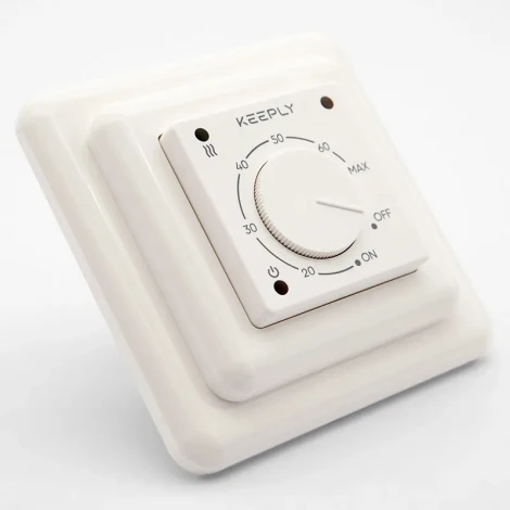 Терморегулятор белый с набором адаптеров 10.30 F KEEPLY