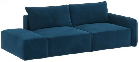 ПОРТЛЕНД-2 Диван прямой синий D1 furniture арт.AAA4149013