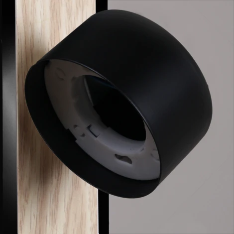 Бра с выключателем Reluce 12540-0.2-01 BK+WOOD