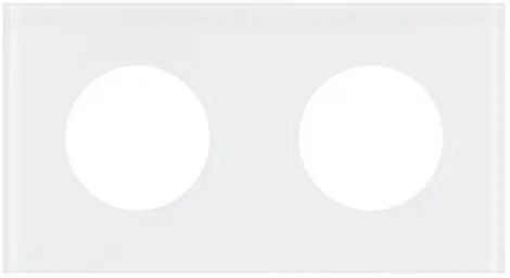 Рамка стеклянная FRM-GLARE-GC-2-WH (Arlight) 043835