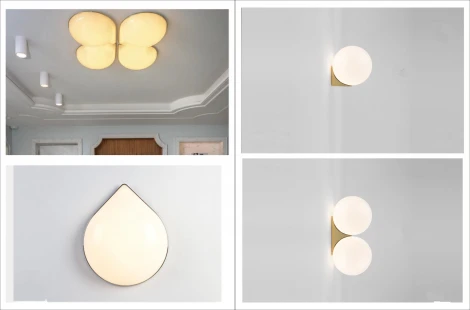 Настенный светильник iLamp Golden 10560W/1 WH-GL (220V, шар)