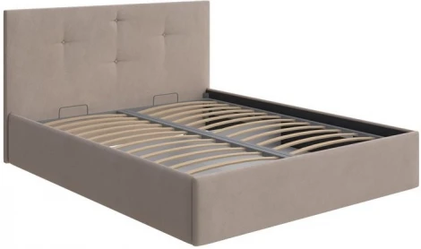 PROxSON Кровать Mono с бельевым ящиком (Ткань: Велюр Monopoly Миндаль (111)) 90x200