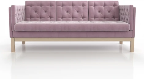 Диван Arsko Айверс Б сосна розовый шенилл