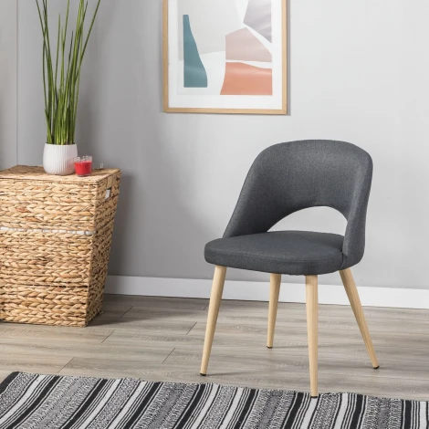 Стул Lars темно-серый/нат.дуб R-Home арт.410120131h_Darkgrey_н.дуб