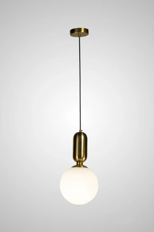 Подвесной светильник AM Group AM460 L200 POLISHED GOLD (220V, на проводе, шар)