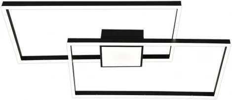 Потолочная люстра светодиодная Escada Twins 10284/3LED 164Вт металл/акрил, черный (регулировка яркости, 220V, пульт управления)