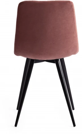 Стул CHILLY X (mod. 7096-1) ткань/металл, 45x53х88 см, высота до сиденья 50 коралловый barkhat 15 /черный Tetchair 17249