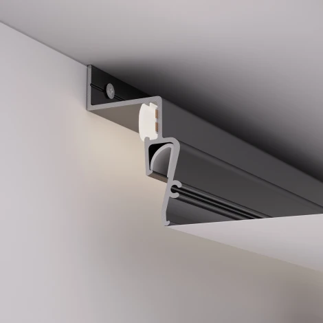 Профиль STRETCH-SHADOW-2000 BLACK (A2-CONTOUR-PRO) (Arlight, Алюминий) 039510