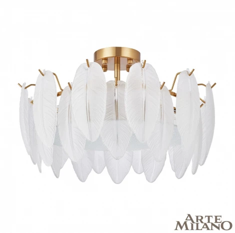 Потолочная люстра на штанге Arte Milano Rim 315009/D500 BS (220V, перо)