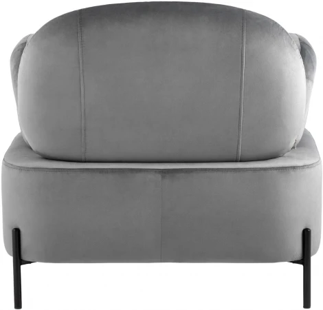 Кресло Stool Group Кэнди с подлокотниками велюр серый УТ000035878