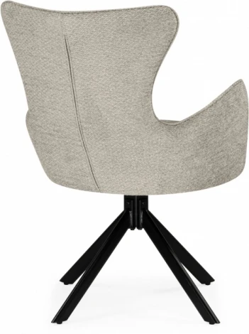 Стул на металлокаркасе Woodville Atlanta beige / black крутящийся арт.15831