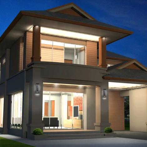 Настенный уличный светильник Eurofase QN-KABO-S-BK (LED, 220V)