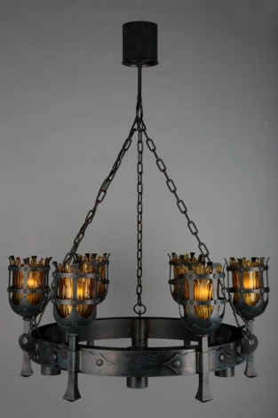 Подвесная люстра Aployt Simona APL.500.03.12 (220V, на цепи, под старину, факел)