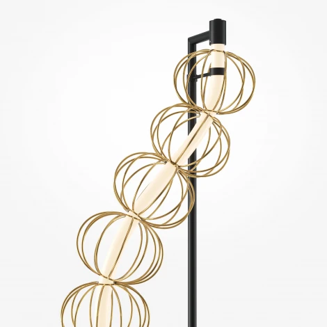 Торшер Maytoni Golden Cage MOD216FL-L38G3K (LED, 220V, выключатель, шарики)