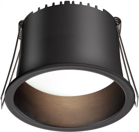 Светильник встраиваемый светодиодный Novotech Tran 359235 SPOT черный IP20 LED 9W 220V 540Лм 3000К (круглые)