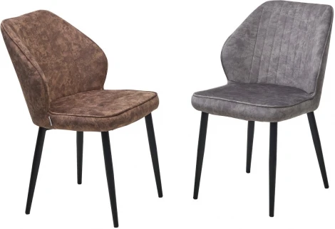 Стул M-City VENA, цвет FIESTA Шоколадный, велюр "антипальчиковый"/ черный каркас