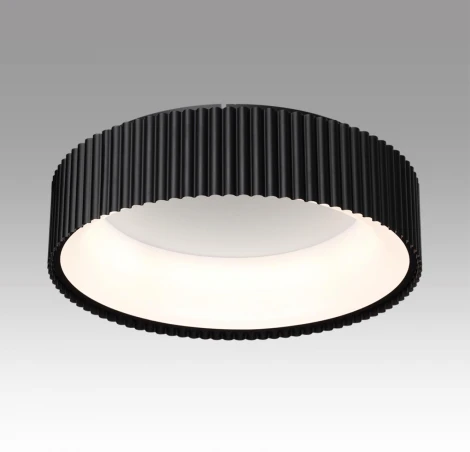 Потолочный светильник круглый Sonex Sharmel 7712/56L металл/акрил/белый/черный LED 56Вт 3000-6500К D460 IP20 пульт ДУ (220V, круглые)