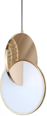 Подвесной светильник L'Arte Luce Eclisso L41001.92 Brushed champagne gold (LED, 220V, на проводе, круглые)