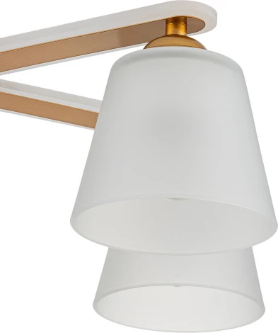 Потолочная люстра на штанге Escada Silva 1101/4PL 4х60Вт E27, металл/стекло, золото