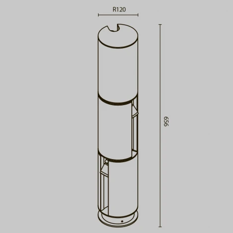 Наземный уличный светильник Maytoni Cave O468FL-L9B3K (LED, 220V, круглые, IP65)
