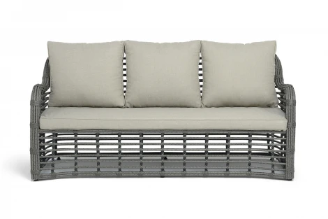 "Ницца" диван из искусственного ротанга трехместный, цвет серый 4SIS арт.УТ-00009383
